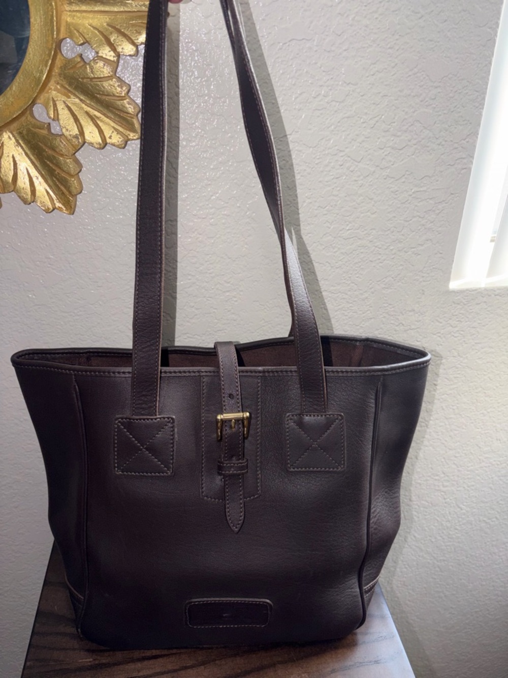 Dooney & Bourke Vintage Brown Leather USA Shoulder Bag